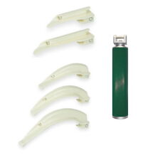 Kaltlicht Laryngoskop SET E Plus Handgriff Spatel 0 1 2 3 4 f Narkose Intubation