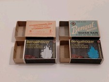 4 Streichholzschachteln