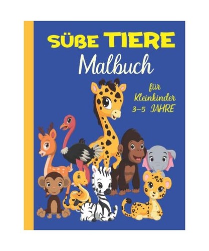 Süße tiere malbuch - tiere, für