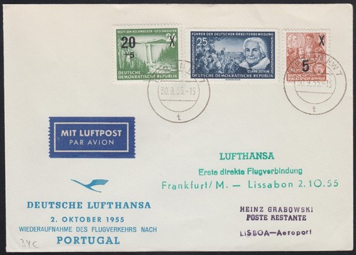 Ddr beleg 1955 - ddr,