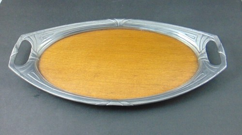 Jugendstil zinntablett mit - jugendstil,