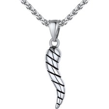 Halskette Horn Edelstahl