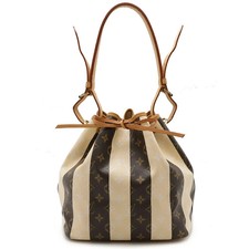 LOUIS VUITTON Monogram Rayure Petit Noe Schultertasche M40564 LV Auth 115456V