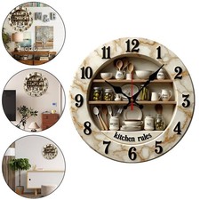Stille Holz Küche Wanduhr