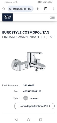 Grohe eurostyle cosmopolitan - eurostyle,
