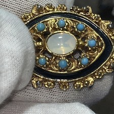 Florenza Vintage Brosche mit Mondstein