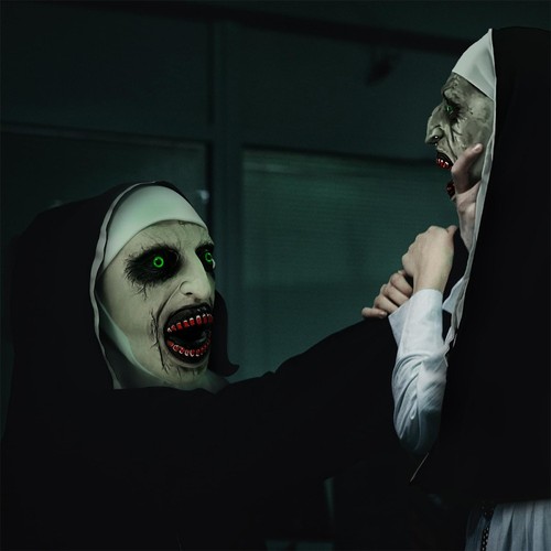 The nun maske - nun, halloween