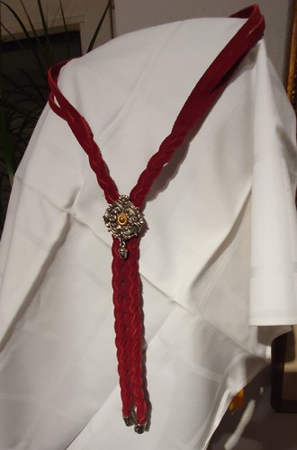 Leder trachten krawatte - leder,