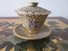 Cloisonné Deckeldose mit
