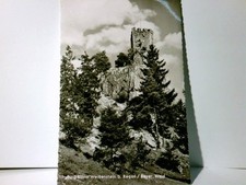 Burg Ruine Weißenstein bei Regen / Bayer. Wald. Alte Ansichtskarte s/w, gel. 196