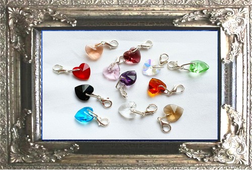 Charm anhänger herz aus - aus, glas