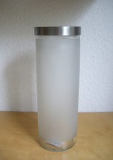 IKEA Droppar Spaghettiglas Pasta Vorratsglas 28x10 cm satiniert Glas mit Deckel