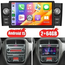 2+64GB 7" Android 15 Autoradio Für Fiat Linea Grande Punto 2007-2012 Carplay GPS