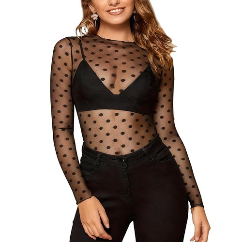 Mesh oberteil damen sexy - oberteil,