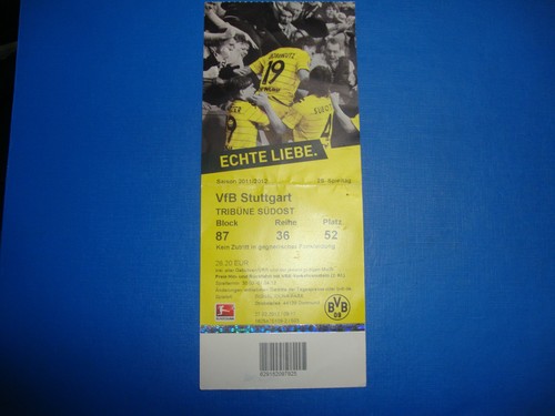 Ticket bvb dortmund - bvb, vfb