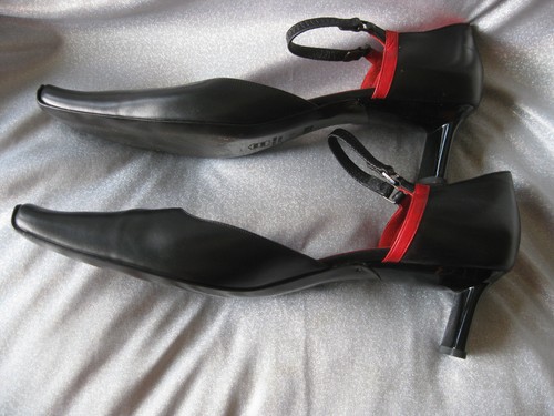 Pumps lerre schwarz - rot, *