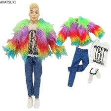 Bunte Kunstpelz Kleidung für