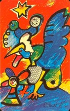 Telefonkarte - Otmar Alt Jahr des Hahn - P10 - 11.92 - 500.000 DPR / mint / voll