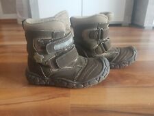 TCM Boots Stiefel Winterstiefel braun m. Klett Gr. 26 / 27 Nubuk TOP
