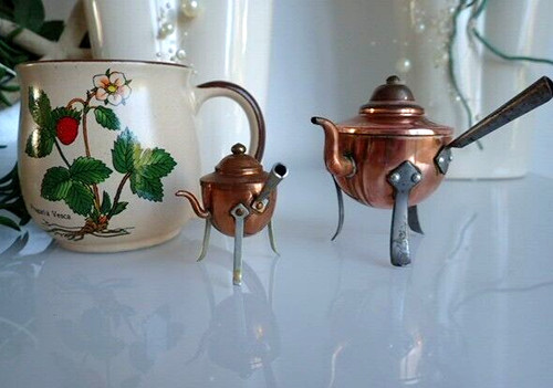 Mini kupfer teekanne - kupfer,