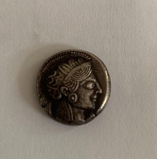 Attika Athen Ar Tetradrachme Eule Münze Silber C.440-404BC NGC XF 5/3. 22MM