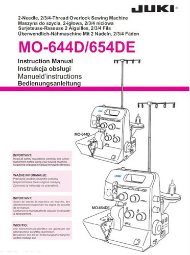 Juki 644d 654de overclock - juki,