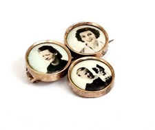 Jugendstil foto brosche - jugendstil, foto-brosche