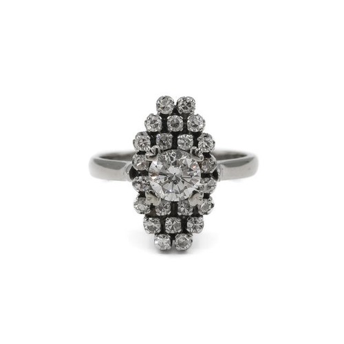 Ring mit diamant brillant - ring,