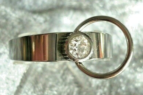 Ring der edelstahl mit - o,