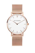Paul Valentine Damen Armbanduhr MARINA ROSE GOLD MESH 38 MM PV38111