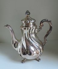 Kaffeekanne,Kanne mit Deckel,830 Silber,Deutschland