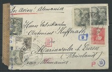 Spanien Brief Villa de D. Fadrique/Toldeo - Mariaweiler, ZENSUR 1942 #1055083