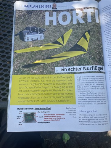 Bauplan für segelflugzeug - für,