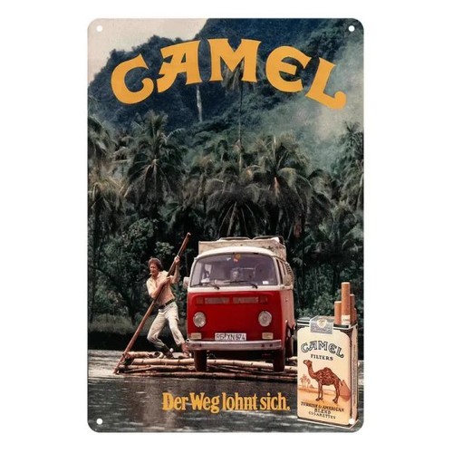 Blechschild camel werbung - blechschild,