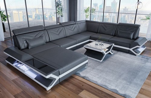 Sofa wohnlandschaft leder - sofa,