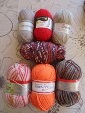 Sockenwolle 4-fach 560 gr. Reste z.B.Regia usw. Konvolut