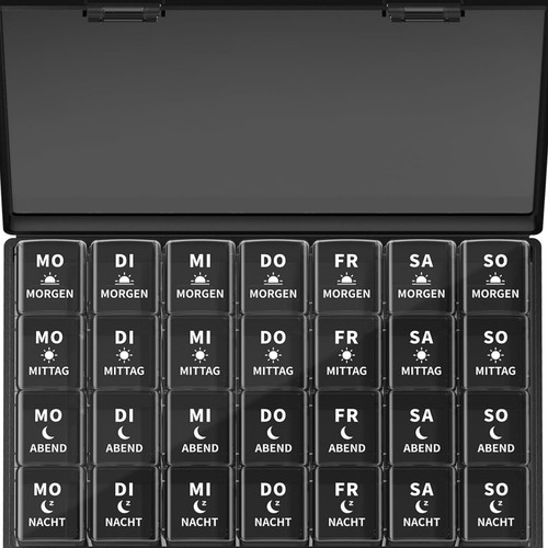 Tablettenbox tage mit - tablettenbox,