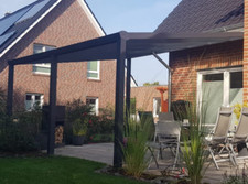 Aluminium Terrassenüberdachung Alu Terrassendach Carport Pergola Selbstbausatz