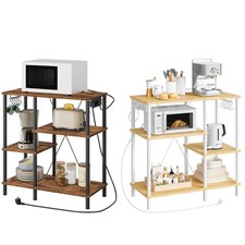 HOOBRO Küchenregal Standregal Bäckerregal Mikrowellen-Regal 38 x 80 x 86 cm