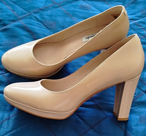 Clarks damen pumps lackleder - pumps,
