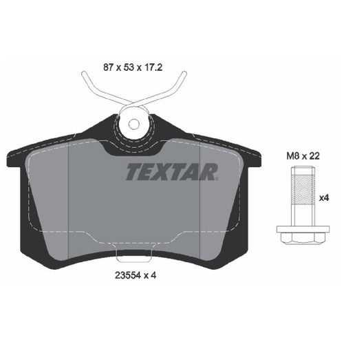 Textar bremsbelagsatz - textar,