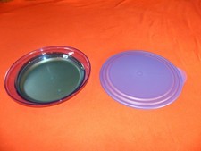 Tupperware Eleganzia  Servier Schale flach 1,5 l  grün blau  Tomate Mozzarella .