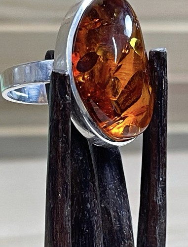 Ring bernstein silber - bernstein,