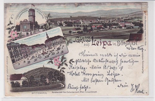 903843 lithographie gruß - 903843, ak