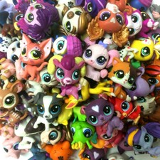 24pcs Littlest Pet Shop Lot Tiere Hasbro LPS Figur Spielzeug Hund Löwe Katze