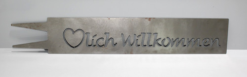 Gartenstecker willkommen - gartenstecker,