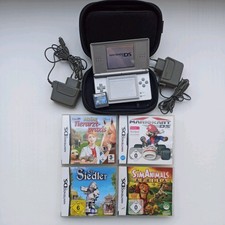 Nintendo DS lite Handheld gebraucht Grau mit Ladekabel und Spiele Mario Kart