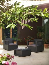 Shaf Loungeset wetterfest Venus Tete-a-Tete inkl. Sitzkissen  Lounge Set