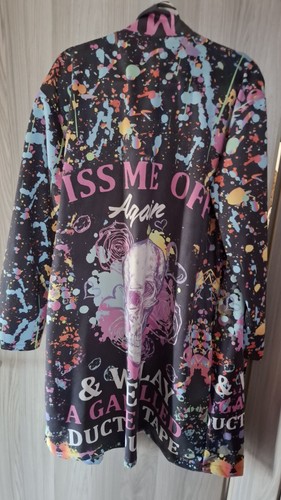 Damen mantel spritzer print - damen,