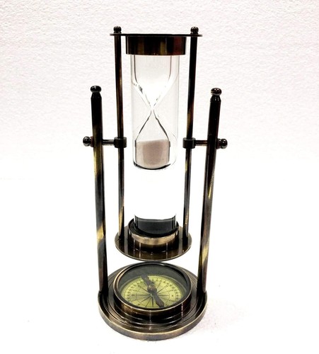 Drehbare weiße sanduhr zoll - drehbare,